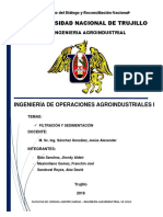 Filtración y Sedimentación