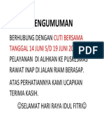 PENGUMUMAN