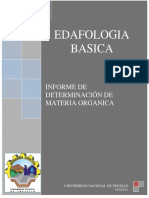 Informe 13 Determinacion de Materia Organica