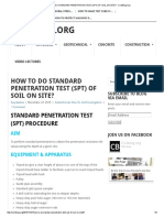 How To Do Standard Penetration Test (SPT) of Soil On Site