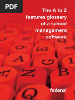 A2Z Features Glossary of School Management Software