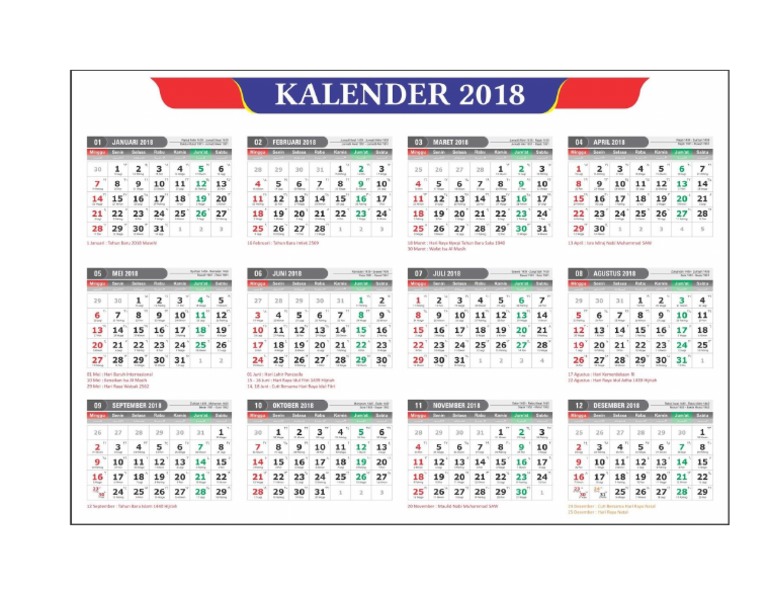 Kalender 2018 | PDF