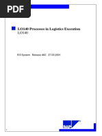 Processes in Logistics Execution Edited PDF