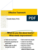 Effective Teamwork: Farrokh Alemi, PH.D