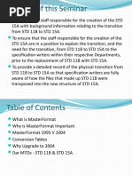MasterFormat® Standard Overview | PDF | Specification (Technical ...