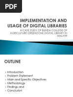 A Case Study of Bunda College of Agriculture Greenstone Digital Library in Malawi