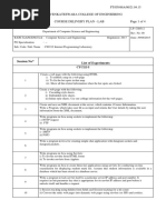 Sri Venkateswara College of Engineering Course Delivery Plan - Lab Page 1 of 4