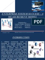 Enterprise Systems Success-A Measurement Model