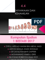 4.4 Persenyawaan Dan Kehamilan (Epsilon)