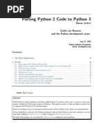 Porting Python 2 Code To Python 3: Guido Van Rossum and The Python Development Team