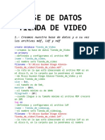 Base de Datos Tienda de Video 1