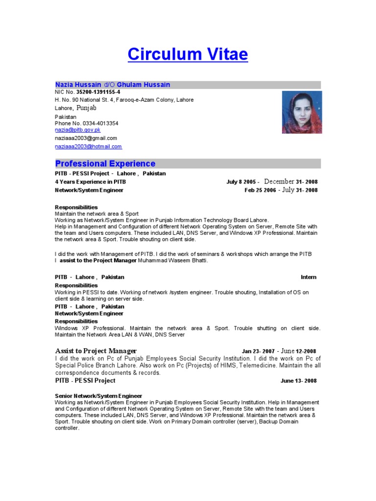 Server resume template free image
