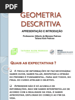 Aula 1 - INTRODUÇÃO - GEOMETRIA DESCRITIVA