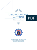 Informe de Laboratorio de Antenas