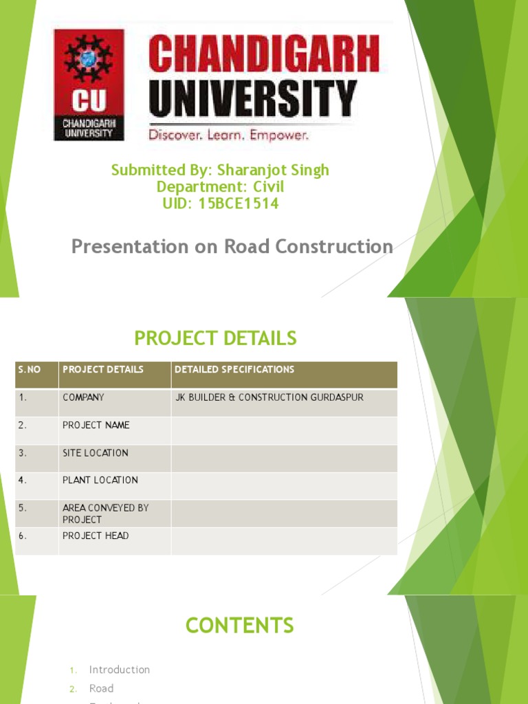 Road Construction Project Overview | PDF | Road Surface | Road