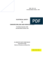 Electrical Safety IN Onshore Drilling and Workover Rigs: Oisd - STD - 216 Amended Edition October - 2010