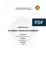 Columnas y Muros de Hormigón