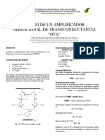 Diseño Amplificador de Transconductancia