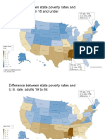 Difference in Poverty Rates, States and U.S.
