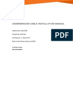 Underground Cable Installation Manual 