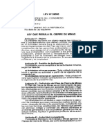 Ley 28090 Ley Regula El Cierre de Minas PDF