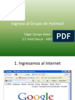 Ingreso Al Grupo de Hotmail