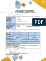 Guia de Actividades y Rúbrica de Evaluación - Tarea 5 - Plantear Propuesta de Solución - Estudio de Caso