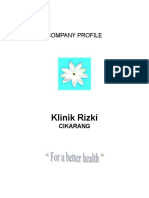 Contoh Company Profile Klinik Rizki Cikarang