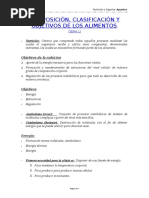 Composición y Clasificación de Los Alimentos