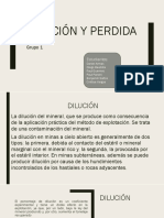 Dilución Perdidas