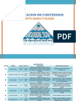 Dosificacion de Contenidos 5to Grado Cuarto Bloque