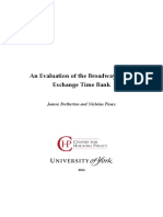 Reilly, C. and Cassidy, T. (2008). the Impact of Time Banking in Scotland, Volunteer 2