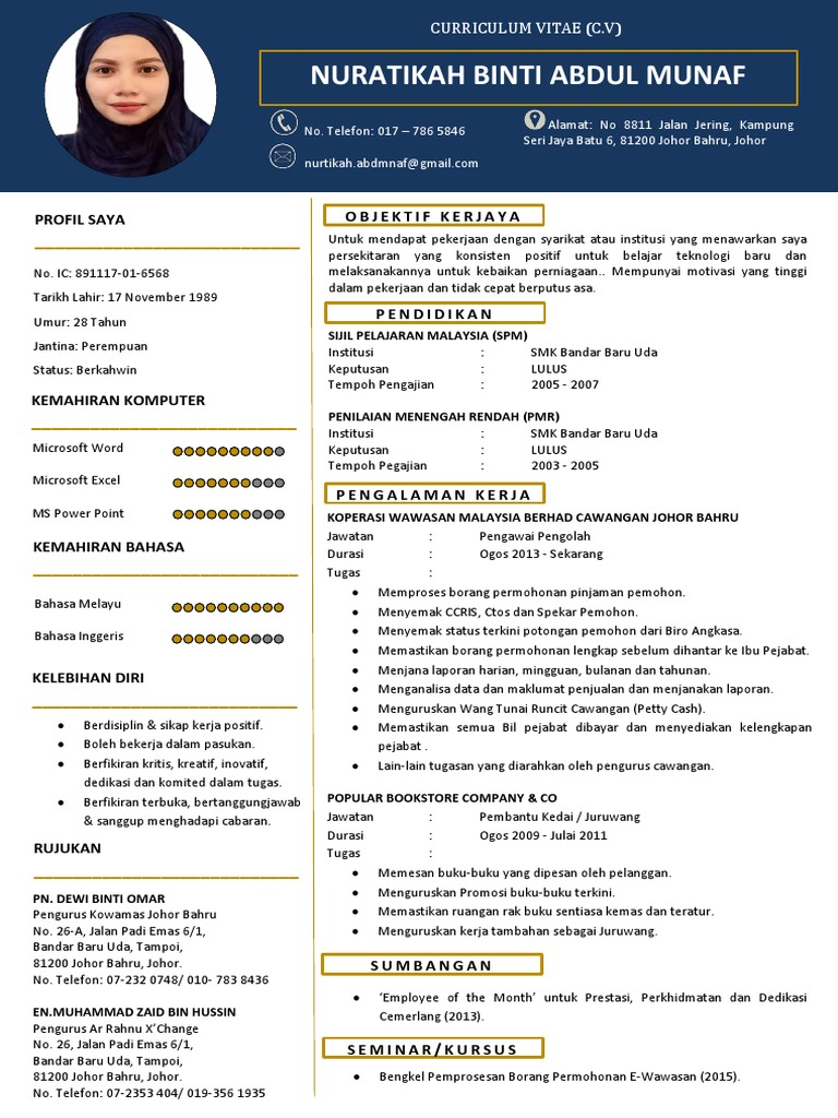 Contoh Resume Terbaik Kerajaan Bm Malay Pdf