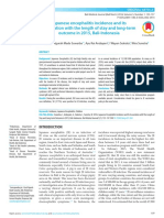 Japanese Encephalitis Incidence and Its Association With The Length of Stay and Long-Term Outcome in 2015, Bali-Indonesia