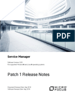 Patch 1 Release Notes: Service Manager