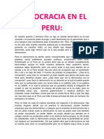 Democracia en El Perú