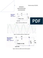 Experiment 1 Diodes and Rectifiers Simulation Report A)