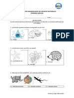 1 Evaluacion de Ciencias Naturales