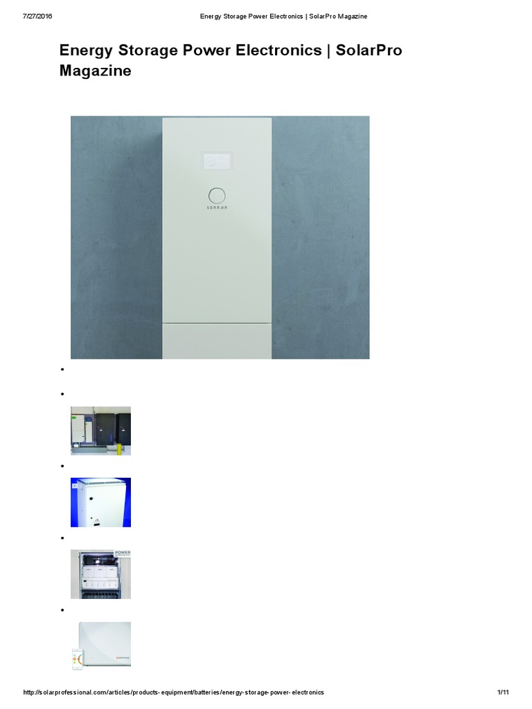 SolarPro - 9.4 - Energy Storage Power Electronics | PDF | Power ...