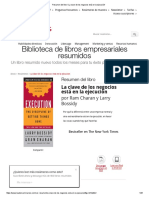 Resumen Del Libro 'La Clave de Los Negocios Está en La Ejecución'