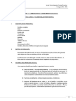 Modelo para La Elaboración de Un Informe Psicologico