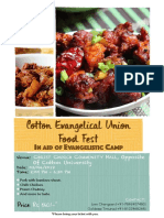 Cotton Evangelical Union Food Fest: Price