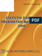 Statistik Daerah Kecamatan Bandung 2016