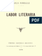 Romagosa Carlos Labor - Literaria