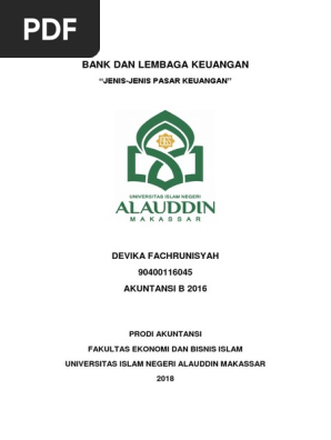 Contoh Sampul Makalah Uin Alauddin Makassar Barisan Contoh
