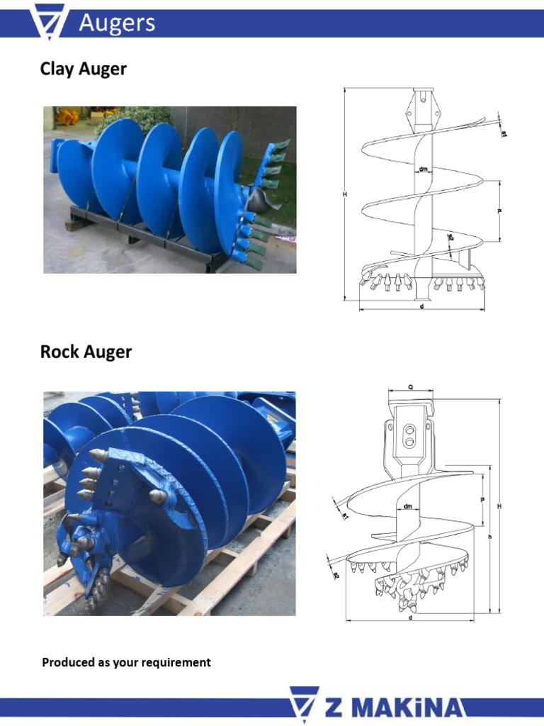 Clay Auger Produced As Your Requirement PDF