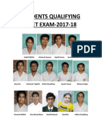 Students Qualifying NEET EXAM-2017-18