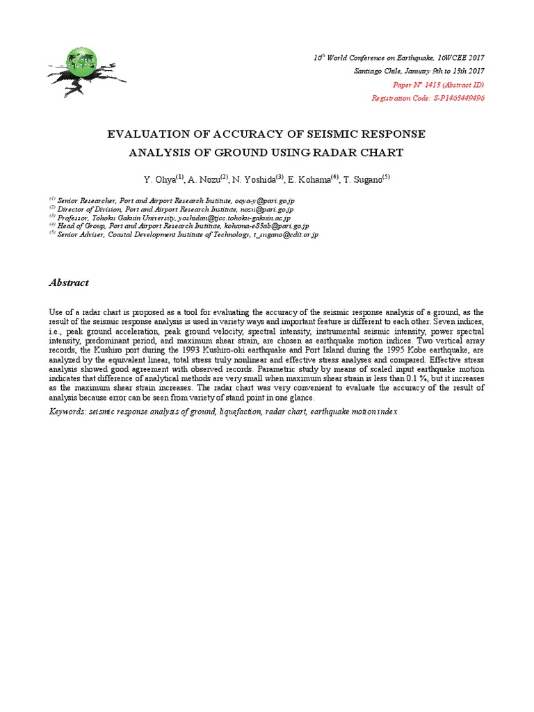 Evaluation of Accuracy of Seismic Response | PDF | Earthquakes | Stress ...