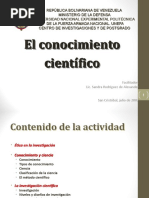 CONOCIMIENTO CIENTIFICO