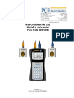 Medidor caudal PCE-TDS 100H/HS